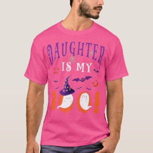 Daughter is My Boo Two Halloween Witch Boo Ghosts  T-Shirt