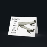 *DAUGHTER* KOPIEREN SIE IHRE HEELS AM 21. GEBURTST KARTE<br><div class="desc">HABEN SIE "SPASS" UND SENDEN SIE DIESE SEHR NIEDLICHE KARTE AN "IHREN FREUND ODER FAMILIENMITGLIED" FÜR IHREN 21.* GEBURTSTAG-KICK VON IHREN "HEELSEN" ODER KICKEN SIE SIE AUF - "GENIESSEN" SIE IHREN GEBURTSTAG!</div>