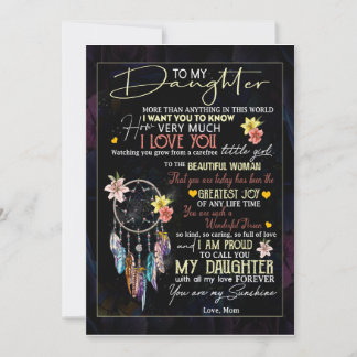 Daughter Lovers | Für meine Tochter Liebe Mama Einladung