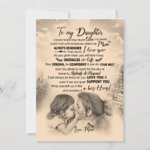 Daughter Lovers Für meine Tochter Liebe Mama Einladung