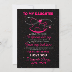 Daughter Lovers Für meine Tochter Liebe Mama Feiertagskarte
