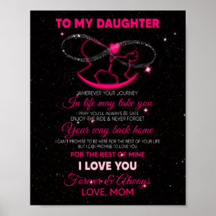 Daughter Lovers Für meine Tochter Liebe Mama Poster