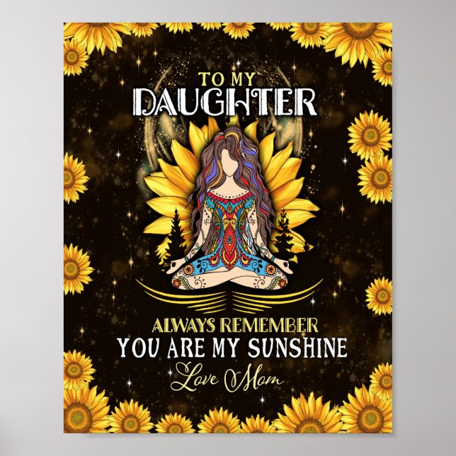 Daughter Lovers | Für meine Tochter Liebe Mama Poster (Vorne)