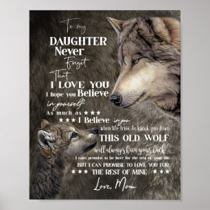 Daughter Lovers   Für meine Tochter Liebe Mama Poster