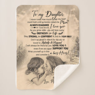Daughter Lovers   Für meine Tochter Liebe Mama Sherpadecke