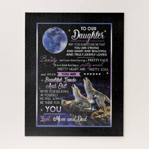 Daughter Lovers Für unsere Tochter Liebe Mama un Puzzle