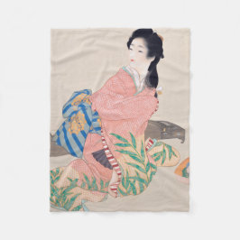 Daughter Miyuki (schöne japanische Frau) (asiatisc Fleecedecke