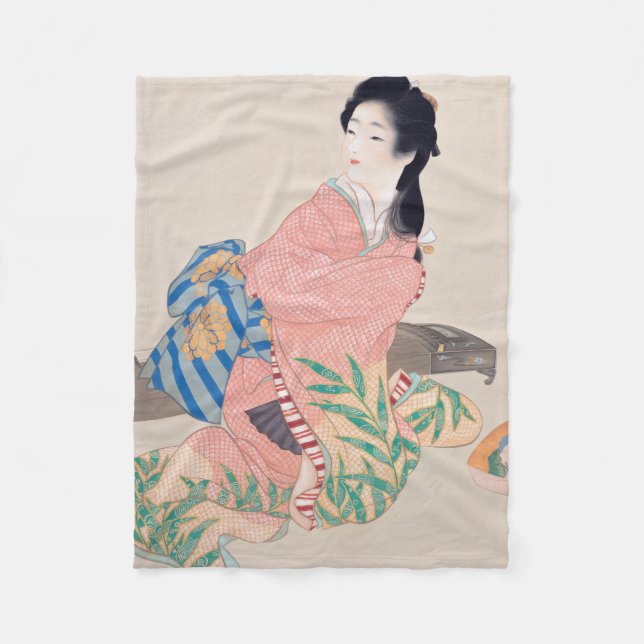 Daughter Miyuki (schöne japanische Frau) (asiatisc Fleecedecke (Vorderseite)