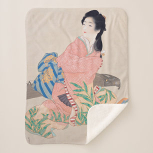 Daughter Miyuki (schöne japanische Frau) (asiatisc Sherpadecke