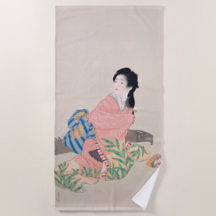 Daughter Miyuki (schöne japanische Frau) (asiatisc Strandtuch
