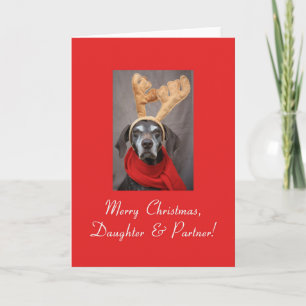 Daughter & Partner Christmas Card Feiertagskarte