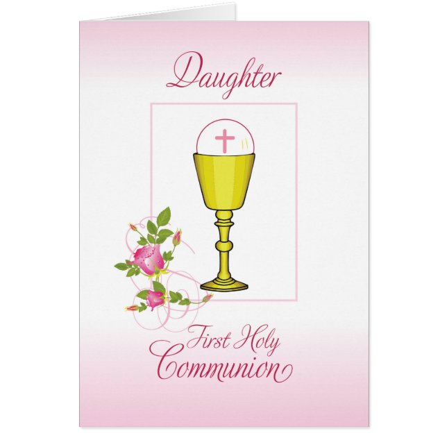 Daughter Pink First Holy Communion, Chalice, Host (Vorne)