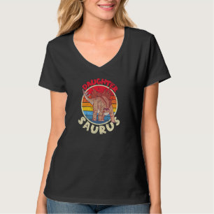 Daughter Saurus I Stegosaurus Stenops I Family Mat T-Shirt