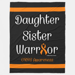Daughter Schwester Warrior...CRPS Fleecedecke