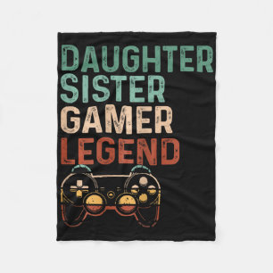 Daughter Sister Gamer Legende Niedliches Videospie Fleecedecke