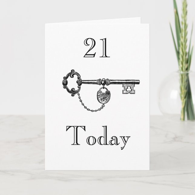 DAUGHTER/SON 21. BIRTHDAY CARD KARTE (Vorderseite)