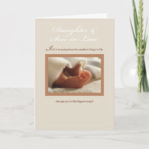 Daughter,  Son-in-Law Custom Name Congratulations Karte