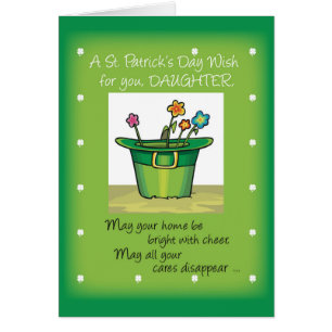 Daughter St. Patrick's Day Hat mit Blume