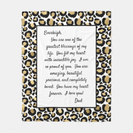 Daughter Stolz auf dich Fleecedecke