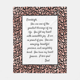 Daughter Stolz auf dich Fleecedecke