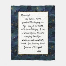 Daughter Stolz auf dich Fleecedecke