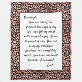 Daughter Stolz auf dich Fleecedecke