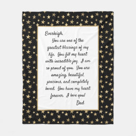 Daughter Stolz auf dich Fleecedecke