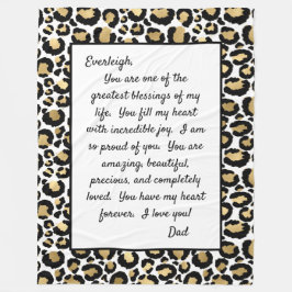 Daughter Stolz auf dich Fleecedecke