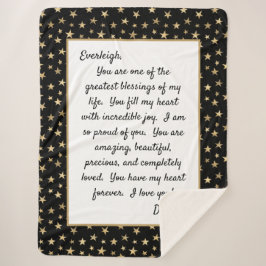 Daughter Stolz auf dich Sherpadecke