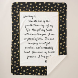 Daughter Stolz auf dich Sherpadecke