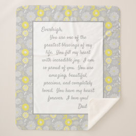 Daughter Stolz auf dich Sherpadecke