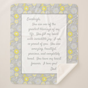 Daughter Stolz auf dich Sherpadecke