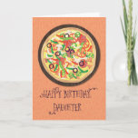 Daughter Tween Teen Pizza Birthday Karte<br><div class="desc">Wenn Ihre Lieben zwischen oder zwischen Ihren Kindern so viel pizzen,  dann müssen Sie sich sofort die Hand auf diese Karte geben,  um während sie ihren besonderen Tag feiert. Eine große runde Pizza auf der Vorderseite ist bereit,  ihr einen glücklichen Geburtstag zu begrüßen</div>