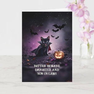 Daughter und Ehemann Son im Gesetz Halloween Funny Karte