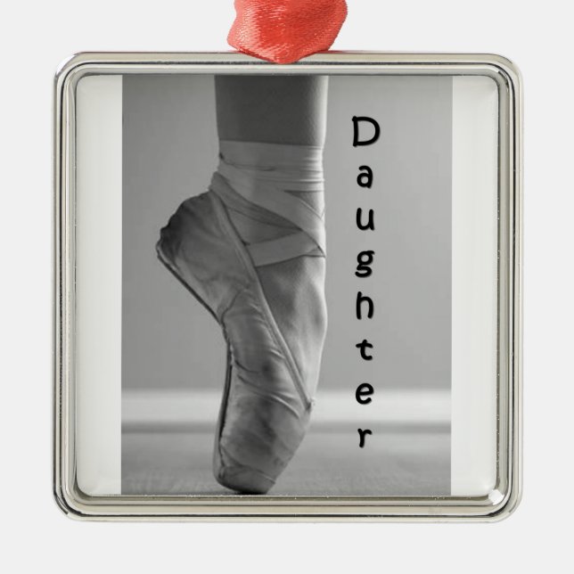 "DAUGHTER'S" BALLERINA ORNATION ORNAMENT AUS METALL (Vorne)