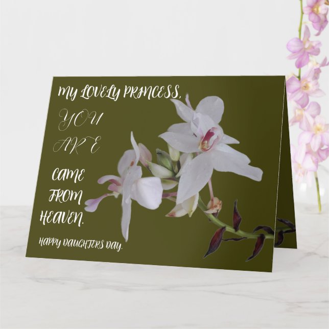 DAUGHTERS DAY BLUME GIFT KARTE (Orchidee)