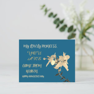 DAUGHTERS DAY BLUME GIFT POSTKARTE