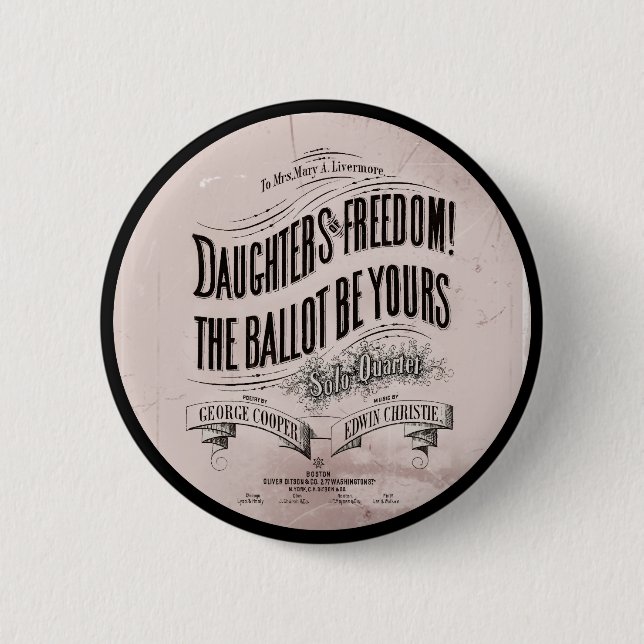 Daughters Freedom Ballet ist Ihre Button (Vorderseite)
