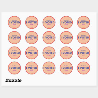 Daughters I Voted Sticker Sheet