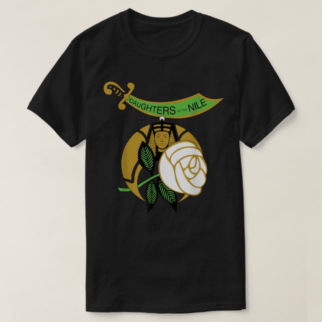 Daughters of the Nile Shriners AAONMS DON OES Moth T-Shirt (Design vorne)