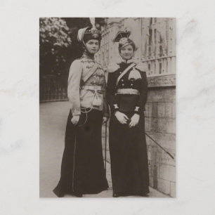Daughters Tsar OLGA & TATIANA Romanov Russland #27 Postkarte