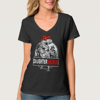 Daughtersaurus Rex Dinosaur Daughtersaurus Familie T-Shirt