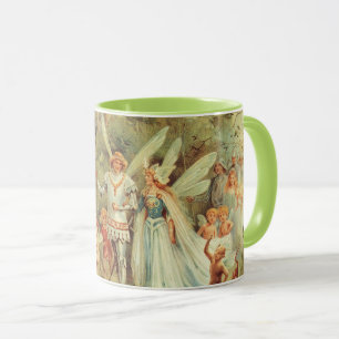 Daumelinchen und Prinz Hochzeit, Vintage Märchen Tasse