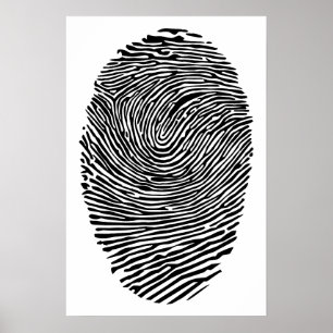 Daumen-Fingerabdruck Poster