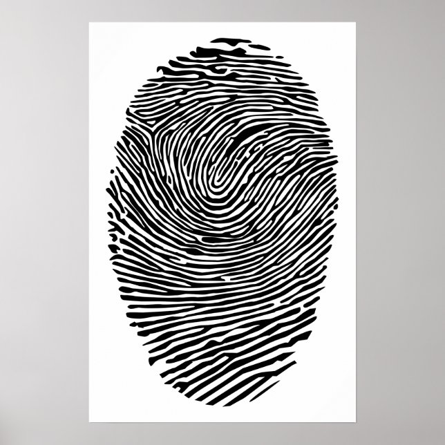 Daumen-Fingerabdruck  Poster (Vorne)