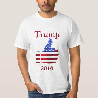 Daumen herauf amerikanische Flaggen-Donald- TrumpT T-Shirt