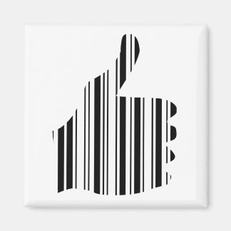DAUMEN HOCH BAR CODE Daumengesten-Musterdesign Magnet