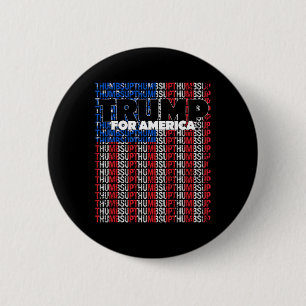 Daumen Hoch Für Amerika Usa-Flagge Republikaner Tr Button