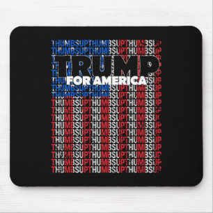 Daumen Hoch Für Amerika Usa-Flagge Republikaner Tr Mousepad