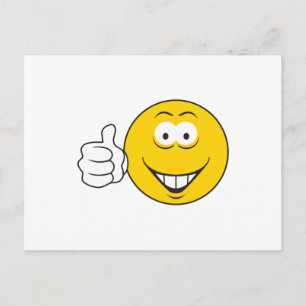 Daumen Hoch Gesicht Postkarte